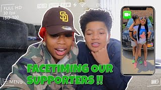 WE FACETIMED OUR SUPPORTERS !! **VERY EMOTIONAL**