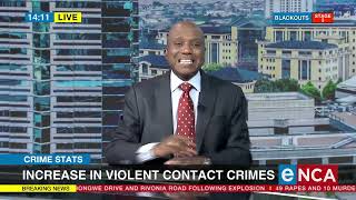 Quarterly crime statistics show an increase in violent crimes