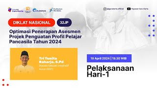 Hari 1 : Diklat Bedah Kurikulum Merdeka - Implementasi \u0026 Refleksi Menuju Sekolah Berkualitas 2024