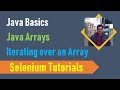 22E. Java Basics for Selenium - Java Arrays - Iterating over an Array