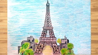 How to Draw Eiffel Tower Easy Step by Step Easy