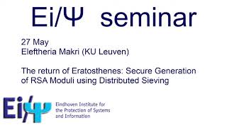 Elefteria Marki speaks at  EI/PSI Seminar