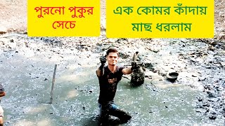 পাকিস্তানি আমলের | পুকুর সেচে মাছ ধরলাম | বিশাল সাইজের | বিভিন্ন প্রজাতির মাছ ধরলাম