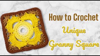 How to Crochet Unique Design Granny Square