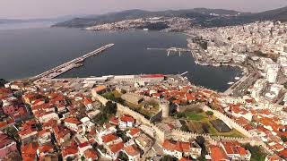 Kavala, Greece - The blue city from the sky