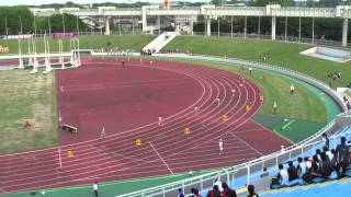 Ｈ２４千葉県総体　女子4x100mR準決勝1組　成田・流山南