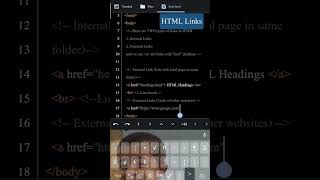 HTML Links #html5 #webdesign #webdevelopment #htmltutorial #html5devconf #htmlcss #htmlcode #viral