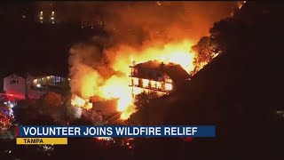 'It's tough': Bay area volunteer joins wildfire relief in Southern California