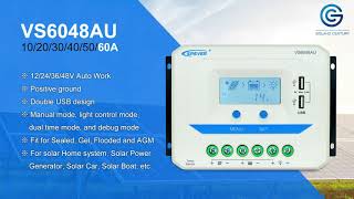 EPEVER PWM solar charge controller 60A , VS6048AU unboxing and installing