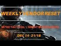 The Division - Weekly Vendor Reset Dec 14 - 21/18