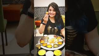 Reviewing food at Shree Rajbhog Thali, Mumbai naka