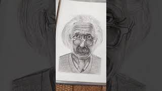 Albert Einstein realistic sketch #Shorts