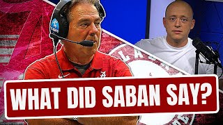 Josh Pate On Nick Saban's "Wrong Place Wrong Time" Comments (Late Kick Cut)