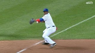 LAD@NYM: Uribe robs a hit with diving backhanded stop