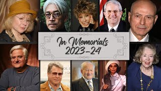 In Memorial Academy Award Winners Who Died in2023-2024