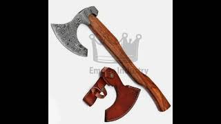 Handmade Damascus Steel Viking Axe Best Gift For Him Available For Sale