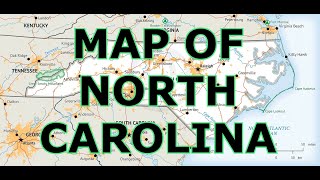 MAP OF NORTH CAROLINA