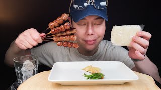 คนเกาหลีกินอาหารไทย ไส้กรอกอีสานกับข้าวเหนียว อาหารมื้อดึก (ASMR 4K Mukbang) Bommie