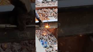 Rail cutting by Gas welding