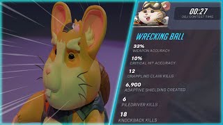 One of THOSE Wrecking Ball games... | OW2 TANK GAMEPLAY