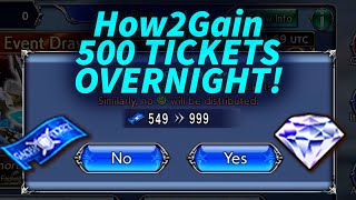 DFFOO GL How2Gain 500 TICKETS OVERNIGHT! (How2Manage Resources Pt.2)