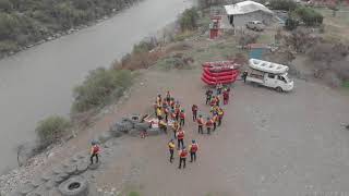 Rafting in Cajon de Maipo by Drone DJI Mavic Air - Rafting Ruta Vertical