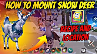 Utopia Origin: How To Mount Snow Deer | Recipe and Location