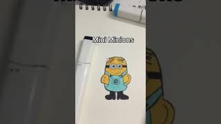 Drawing Super Mini Minions In The Rise Of Gru Movie(#short )