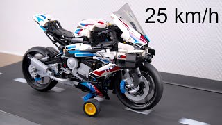 BMW M 1000 RR VS Treadmill. Lego Technic 42130 CRASH Test