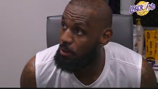 Lebron James Frustrated After Austin Reaves Ejection