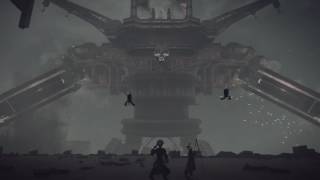 【NieR:Automata】素手VeryHard　近接のみ　廃墟都市ボス【超巨大機械生命体】NoDamage