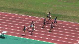 H29　千葉県中学総体　2年男子100m　準決勝3組