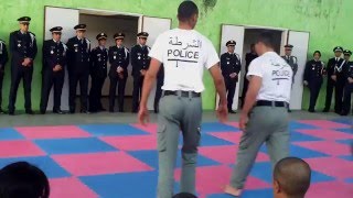 الشرطي هشام ملولي استعراض قتالي بالمعهد الملكي للشرطة  | Hicham Mallouli Police Maroc