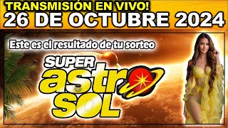 ASTRO SOL: Resultado del ASTRO SOL del SÁBADO 26 de octubre de 2024.