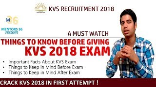 Crack KVS 2018 - Thing You Should Know Before You Write KVS Exam | KVS 2018 PRT TGT PGT Mentors 36