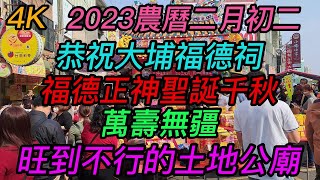 【4K】台南-中西區~【六合境大埔福德祠】~【恭祝福德正神聖誕千秋萬壽無疆!】~人氣旺到不行的土地公廟~【寺廟巡禮~612】