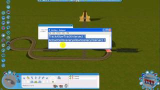 RCT3 - Tutorial - AttractionSceneryAllowSceneryIntersect