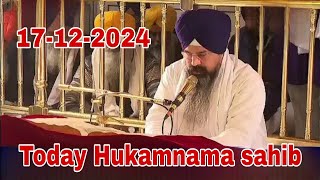 17-12-2024 Today hukmnama sahib l Sri mukwhak sahib l ਅੱਜ ਦਾ ਹੁਕਮਨਾਮਾ ਸਾਹਿਬ