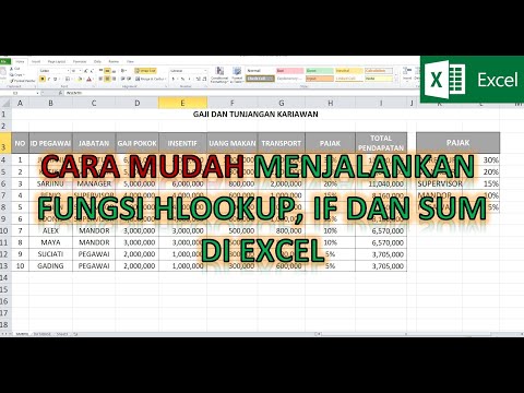 Cara Mudah Rumus Hlookup, If Dan SUM Di Excel (hitung Gaji Dan ...