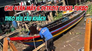 Ghe 4 Tấn Máy 6 Tốc Độ Detroit Diesel Turbo Chân Vịt Cao Tốc Lái Vô Lăng 0923,5555,97 Tâm| Tâm Vlog