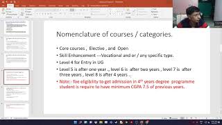 Qualification level and structure for UG and PG in NEP 2020