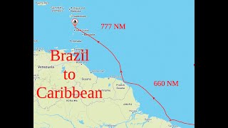 Sailing from Brazil to the Caribbean