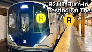 ᴴᴰᴿ ⁴ᴷ⁶⁰ New R211T Subway Cars Undergoing Burn-In Tests On The (R) Line