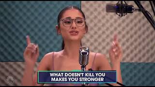 Ariana Grande singing Stronger by Kelly Clarkson