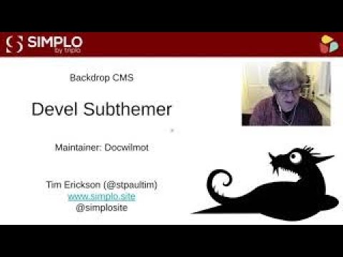 Backdrop Cms Modules Devel Subthemer Youtube