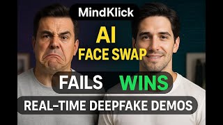 AI Face Swap FAILS vs WINS! Real-Time Deepfake Demos 500M Views 😱 #mindklick
