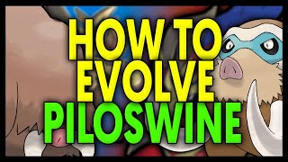 HOW TO EVOLVE PILOSWINE INTO MAMOSWINE ON POKEMON SWORD AND SHIELD