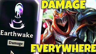 THOUSANDS OF DAMAGE (Earthwake ZED) 2v2v2v2 Arena's - League of Legends