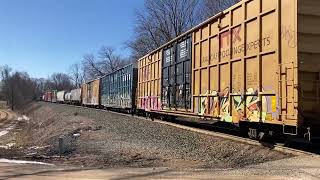 CSX M326-11 Eastbound at East Saugatuck at 55th street part 2