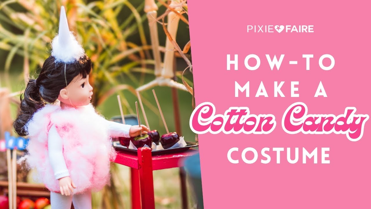 How To Make A Cotton Candy Costume For Dolls Quick And Easy Project ...